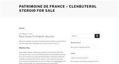 Desktop Screenshot of patrimoine-de-france.org
